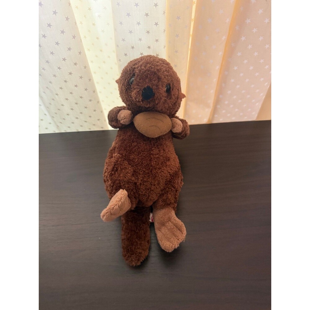 Otter Holding Shell 9in Plush Stuffed Animal Kawaii Faded Tag
